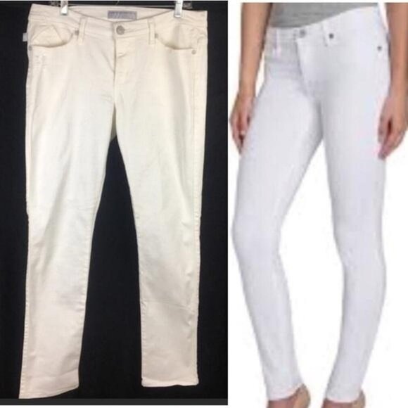Rock & Republic white denim jeans women’s size 12 - Picture 1 of 9